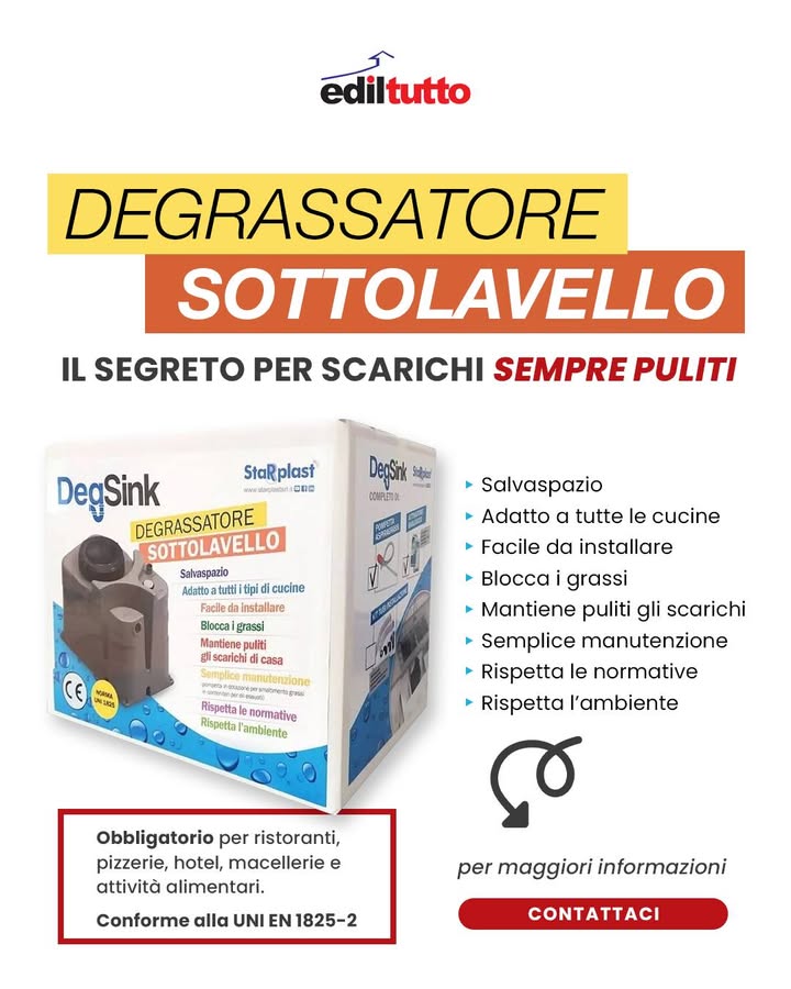 Problemi di odori e scarichi intasati? ❌
Abbiamo la soluzione!
👉 DegSink