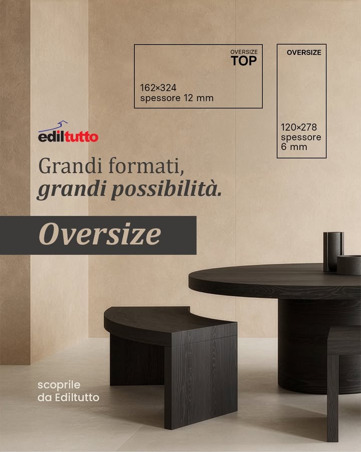 Quando il formato cambia, cambiano anche le possibilità di progettazione
Da